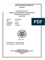 Laporan Pelaksanaan Kegiatan KKN-PPM UGM 2019 - Adimas H.