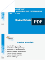 COMP6047 - Review Materials I (T