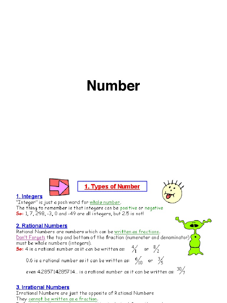 KS3 Maths Booklet - Numbers | PDF