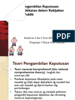 Kuliah 3-4 Pendekatan Kebijakan Publik