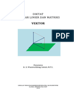 Diktat Aljabar Linier Matrix - Waniwatining Astuti PDF
