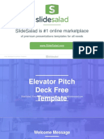 Elevator Pitch Deck Free Template
