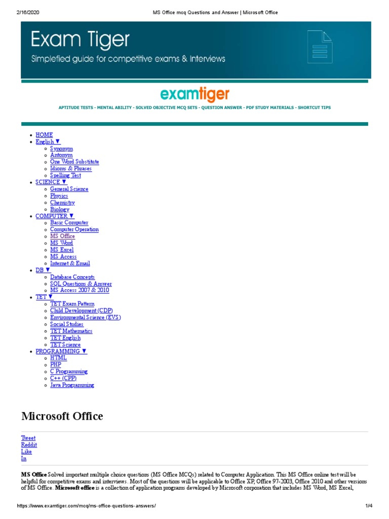 Puter Programming Exam Questions And Answers