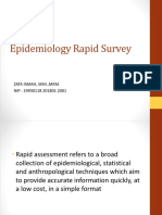 Introduction Epidemiology Rapid Survey