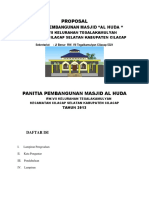 Contoh Proposal Perluasan Masjid