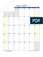 Calendario Enero 2020 PDF