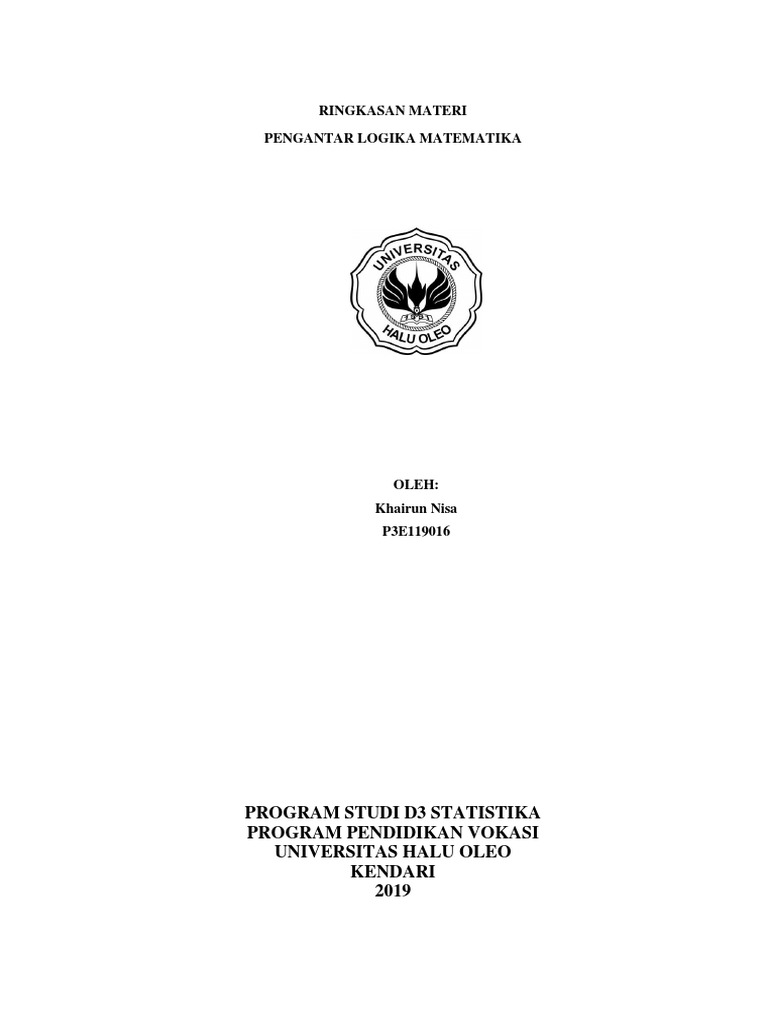 Pengantar Logika Matematika Dasar | PDF | Metode & Bahan Ajar