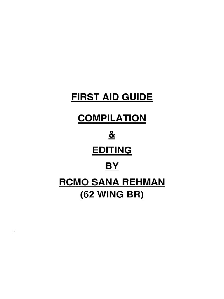 First Aid Guide PDF