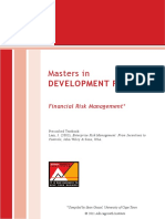 Financial Risk Management Course Notes PDF
