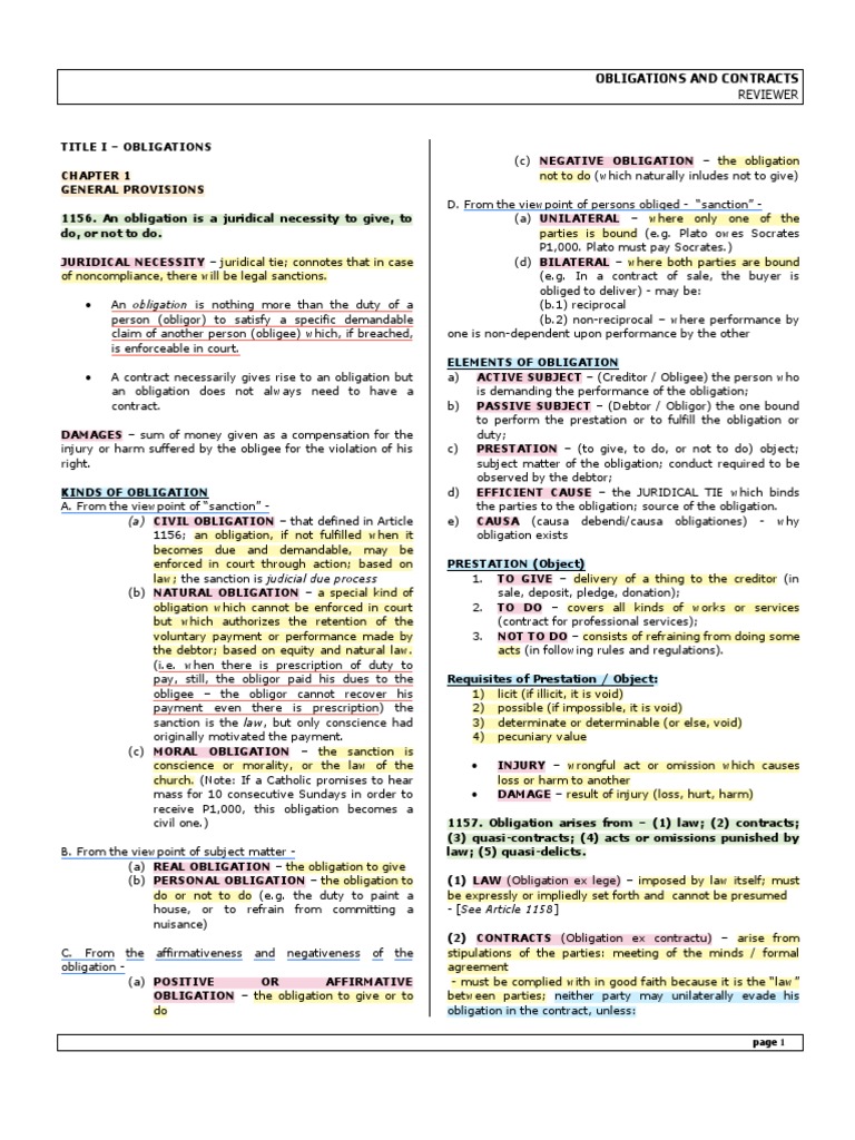 ObliCon Reviewer PDF