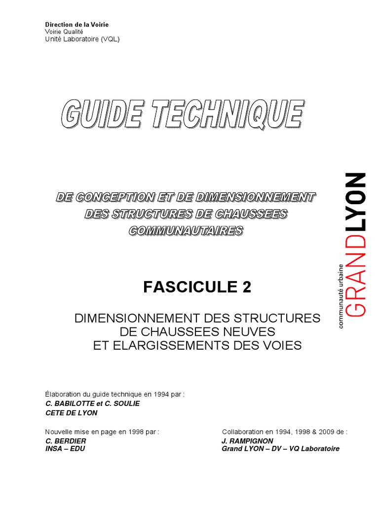 Voirie Guide Conception Structures de Chaussees PDF | PDF | Sol ...