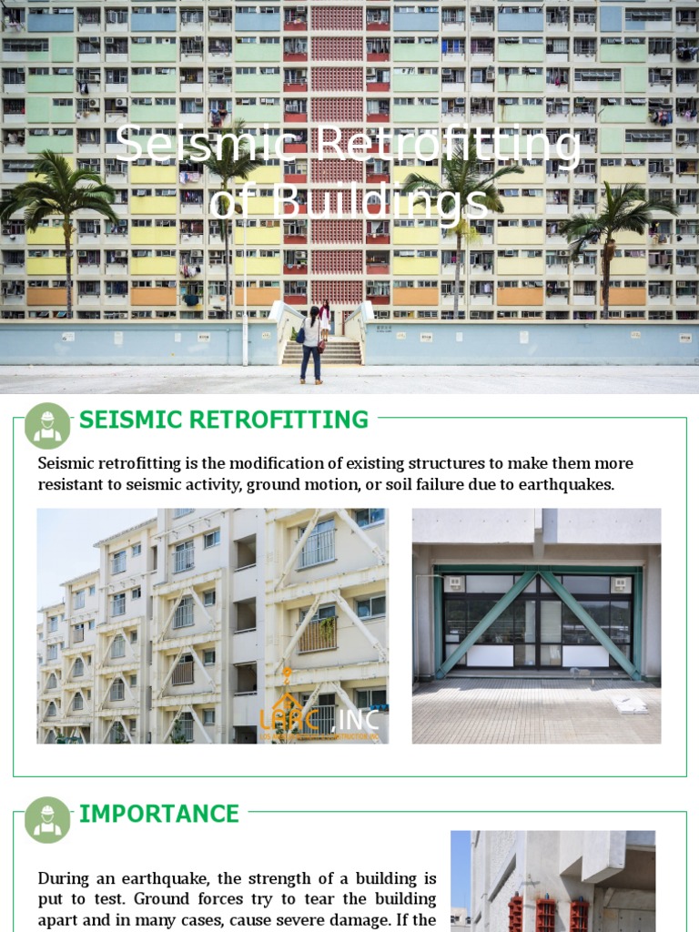 View of Seismic Retrofitting of Buildings | PDF