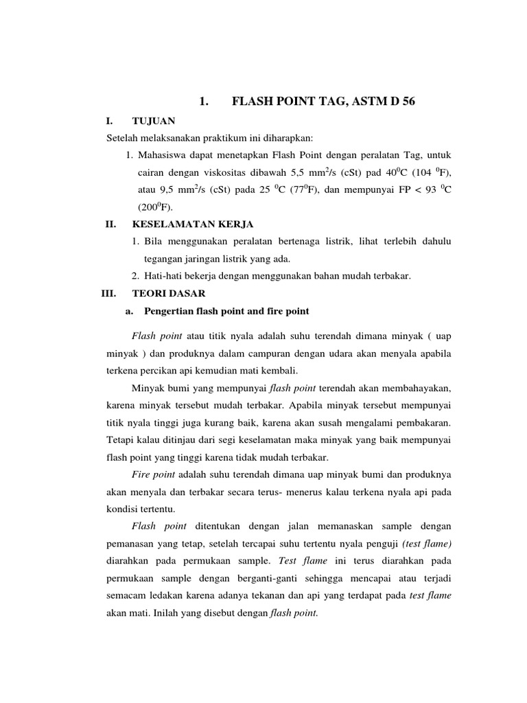 Flash Point | PDF
