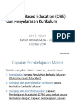 OBE - Dan Penyelarasan Kurikulum - DIKTI