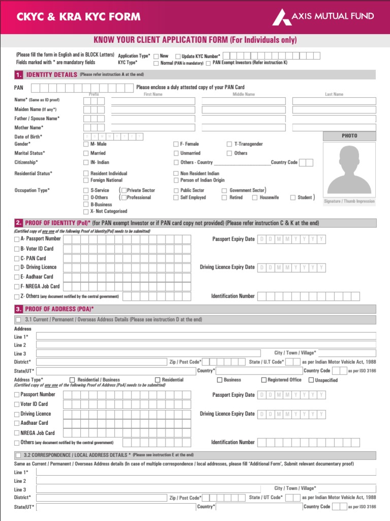 Kyc Form PDF | PDF
