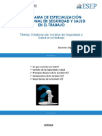 El sistema de Gestión de Seguridad y Salud en el Trabajo - Versión 1 diapositiva por hoja