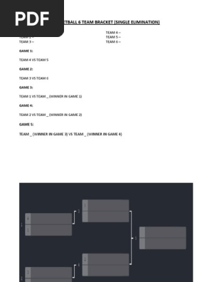 6 TEAM BRACKET