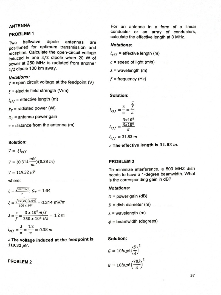 Antenna Problems PDF