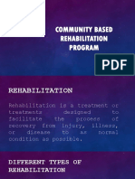 Community Based Rehabilitation Program