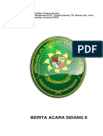 Sidang II Pengadilan Negeri Tanjung Karang