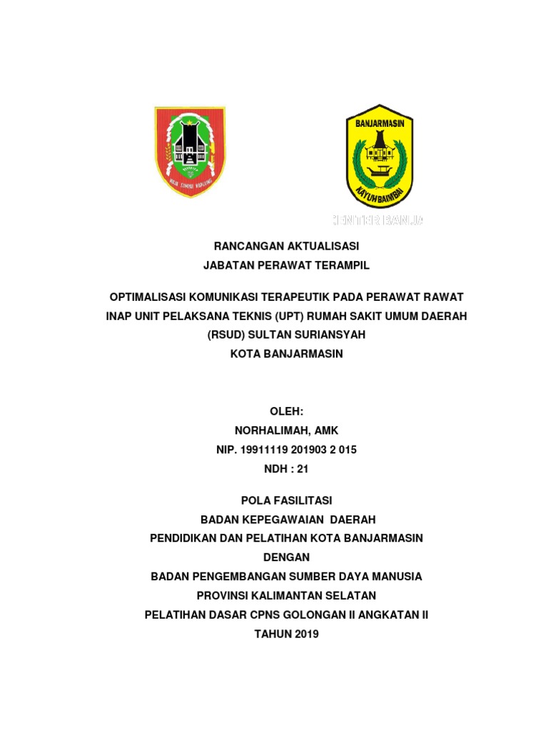 Cover Rancangan Aktualisasi | PDF