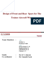 Design of Front and Rear Spars For The Trainer Aircraft Wing