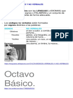 Códigos Verbales y No Verbales 7º