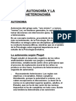 Autonomia y Heteronomia