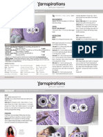 Pillow Purple Owl