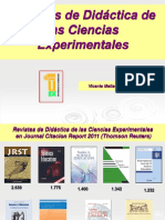 Revistas Didáctica de Las Ciencias (Impacto JCR)