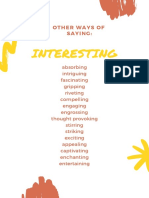 Other Ways of Saying INTERESTING