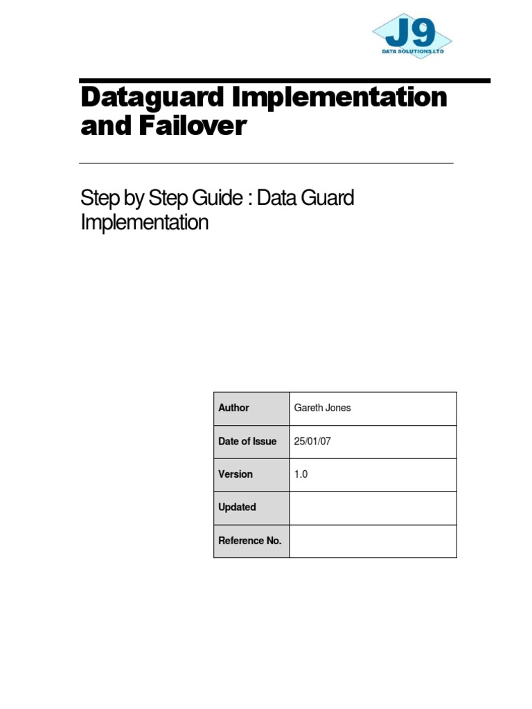 Dataguard Implementation | PDF | Oracle Database | Backup