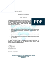 Carta Constancia Laboral