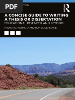 A Concise Guide To Writing A Thesis or Dissertation - Educational Research and Beyond PDF