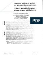 Violencia Doméstica, Modelo de Análisis PDF