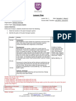 SIS Lesson Plan Sample - Science