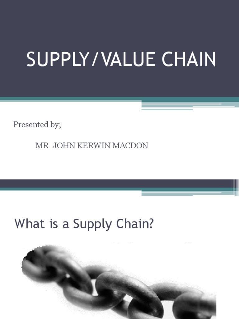 SUPPLY and Value Chain | PDF