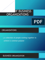 Forms of Business Organizations