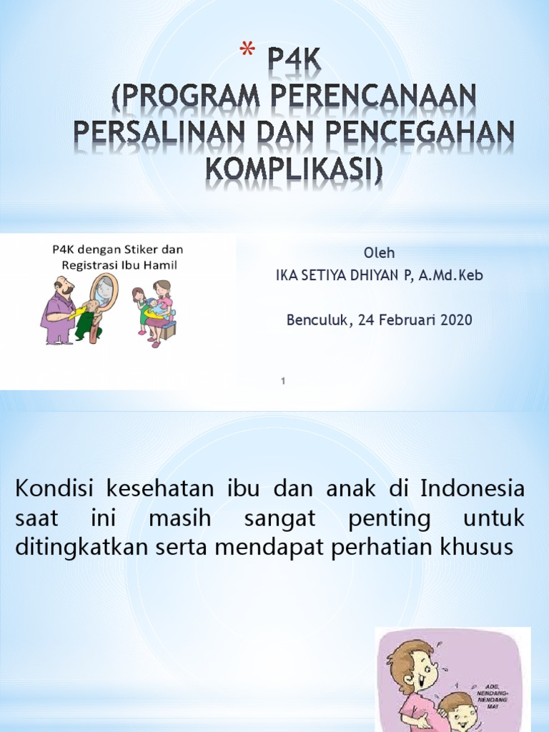 P4K Program Perencanaan Persalinan Dan P | PDF | Kesehatan Holistik ...