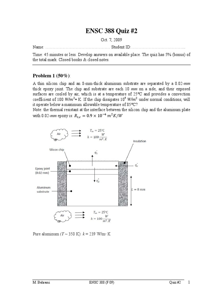 Quiz 2 Jawaban | PDF | Heat Transfer | Thermal Conduction