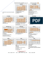 School Calendar 2019 - 2020 Draft Final
