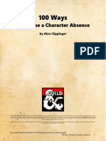 100 Ways To Excuse A Character Absence PDF