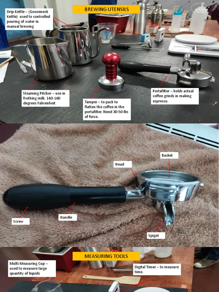 Essential Barista Tools and Equipment | PDF | Coffee | Food And Drink ...