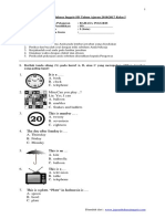 Soal Ukk Bahasa Inggris SD Kelas 1