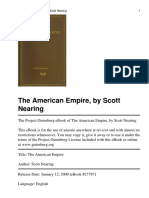 Scott Nearing - The American Empire
