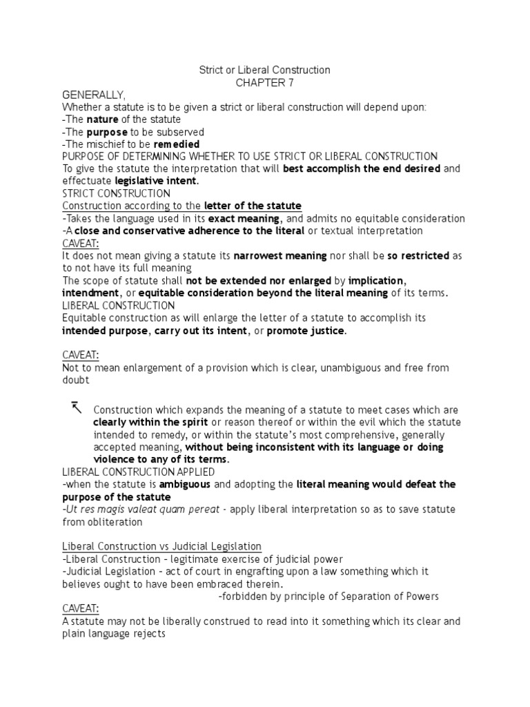 What Does Liberally Mean