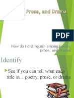Text Structure Poetry Prose Drama