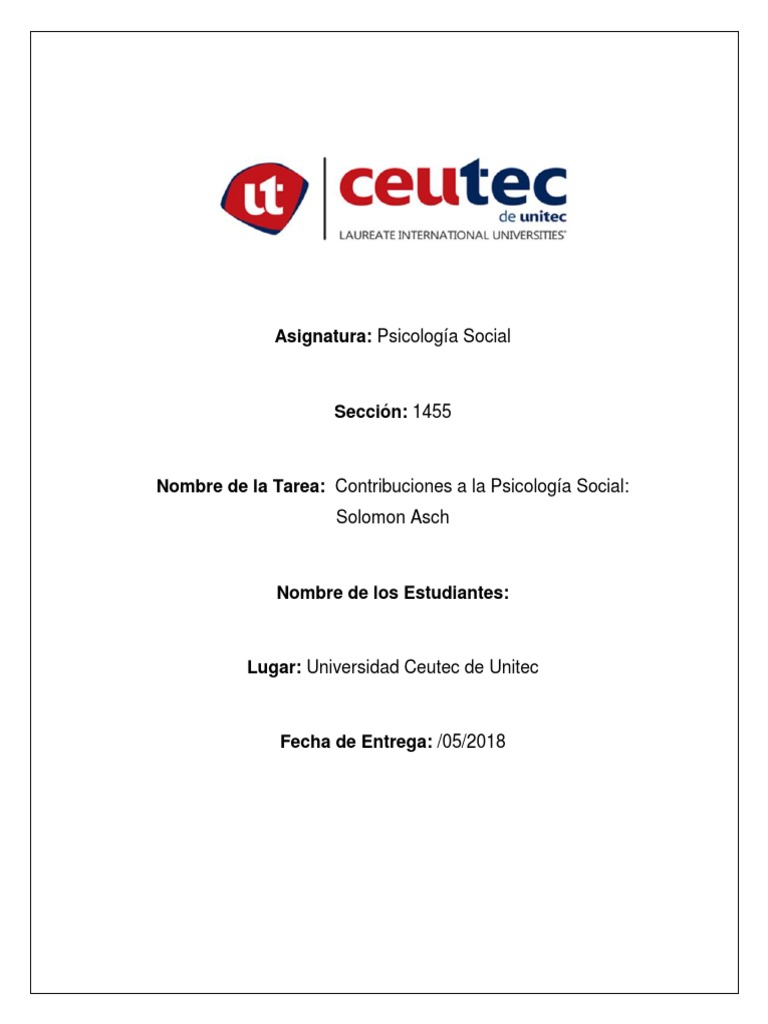 Conformidad Social: Experimentos de Asch | PDF | Ciencias del ...