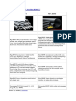 Apa Sih Beda Pipa PVC Dan Pipa HDPE