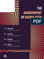 Abandonement of Assimilation